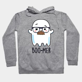 Boo-mer Cute Middle Aged Ghost Pun Hoodie